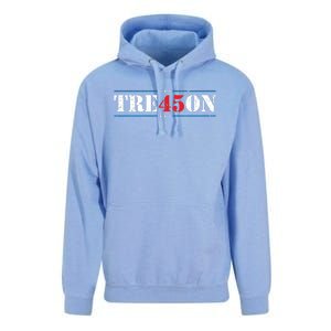 Tre45on Treason 45 2020 Election Anti Trump Democrat Gift Unisex Surf Hoodie