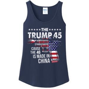 The Trump 45 Cause The 46 Is Made In China Ladies Essential Tank