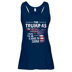 The Trump 45 Cause The 46 Is Made In China Ladies Essential Flowy Tank