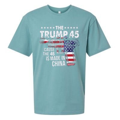 The Trump 45 Cause The 46 Is Made In China Sueded Cloud Jersey T-Shirt