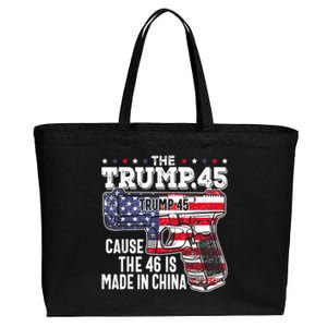 The Trump 45 Cause The 46 Is Made In China Cotton Canvas Jumbo Tote