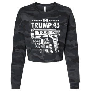 The Trump 45 Cause The 46 Is Made In China Cropped Pullover Crew