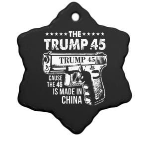 The Trump 45 Cause The 46 Is Made In China Ceramic Star Ornament