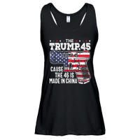 The Trump 45 Cause The 46 Is Made In China Ladies Essential Flowy Tank