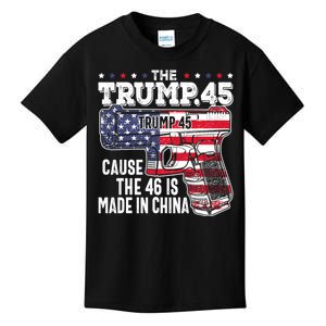 The Trump 45 Cause The 46 Is Made In China Kids T-Shirt