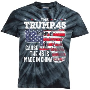 The Trump 45 Cause The 46 Is Made In China Kids Tie-Dye T-Shirt