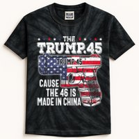 The Trump 45 Cause The 46 Is Made In China Kids Tie-Dye T-Shirt