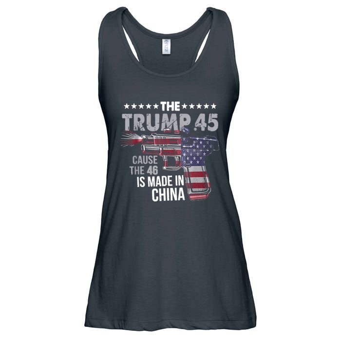 The Trump 45 Cause The 46 Is Made In China Ladies Essential Flowy Tank