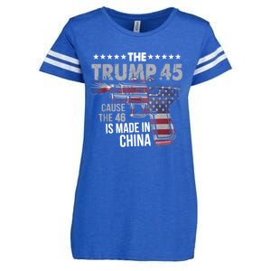 The Trump 45 Cause The 46 Is Made In China Enza Ladies Jersey Football T-Shirt