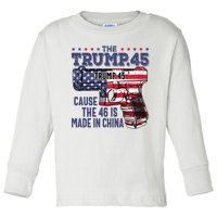 The Trump 45 Cause The 46 Is Made In China Toddler Long Sleeve Shirt