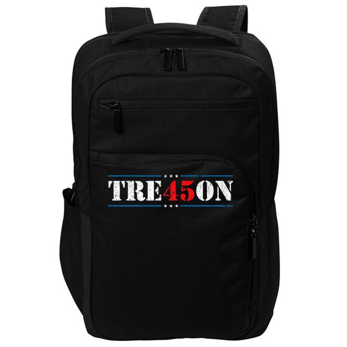 Tre45on Treason 45 2020 Election Anti Trump Democrat Gift Impact Tech Backpack