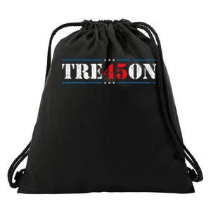 Tre45on Treason 45 2020 Election Anti Trump Democrat Gift Drawstring Bag