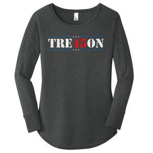 Tre45on Treason 45 2020 Election Anti Trump Democrat Gift Women's Perfect Tri Tunic Long Sleeve Shirt