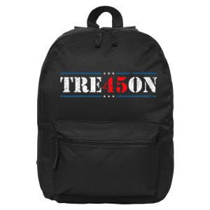 Tre45on Treason 45 2020 Election Anti Trump Democrat Gift 16 in Basic Backpack