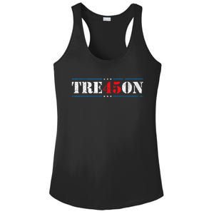 Tre45on Treason 45 2020 Election Anti Trump Democrat Gift Ladies PosiCharge Competitor Racerback Tank