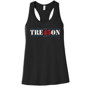 Tre45on Treason 45 2020 Election Anti Trump Democrat Gift Women's Racerback Tank