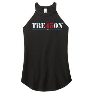 Tre45on Treason 45 2020 Election Anti Trump Democrat Gift Women's Perfect Tri Rocker Tank