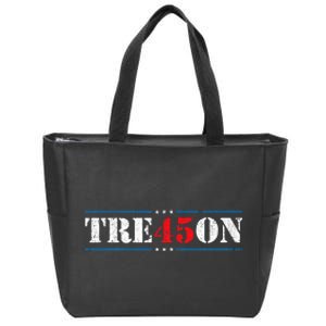 Tre45on Treason 45 2020 Election Anti Trump Democrat Gift Zip Tote Bag