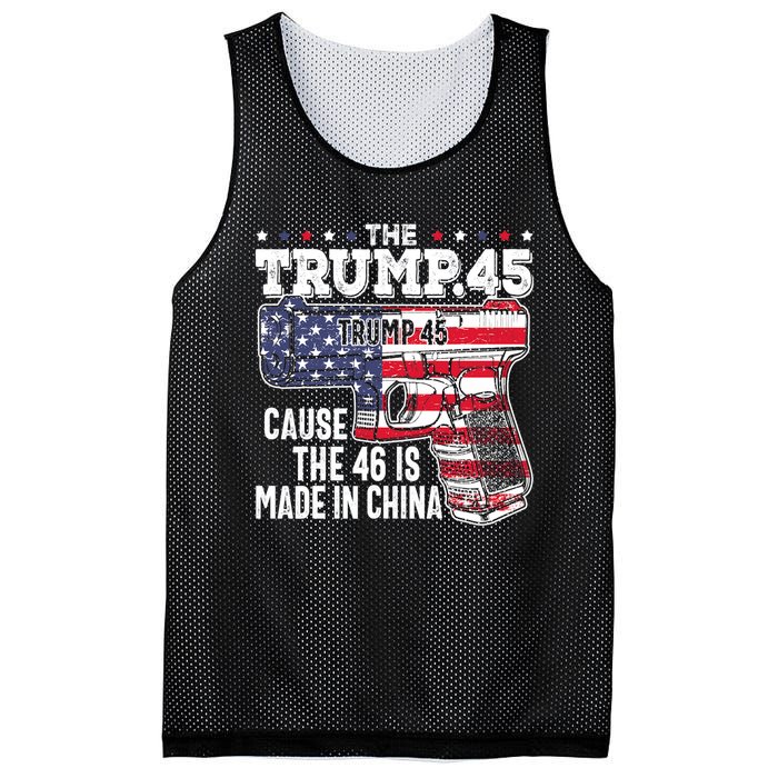 The Trump 45 Cause The 46 Is Made In China Mesh Reversible Basketball Jersey Tank