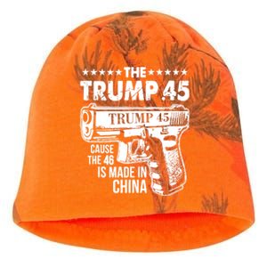 The Trump 45 Cause The 46 Is Made In China Gun Kati - Camo Knit Beanie