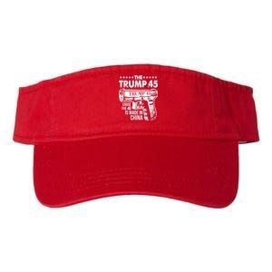 The Trump 45 Cause The 46 Is Made In China Gun Valucap Bio-Washed Visor