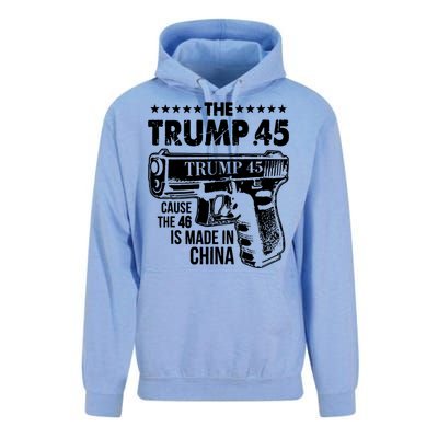 The Trump 45 Cause The 46 Is Made In China Gun Unisex Surf Hoodie