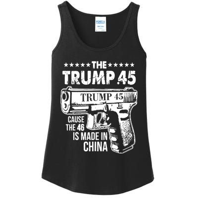 The Trump 45 Cause The 46 Is Made In China Pro Trump Gift Ladies Essential Tank