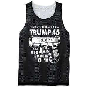 The Trump 45 Cause The 46 Is Made In China Pro Trump Gift Mesh Reversible Basketball Jersey Tank