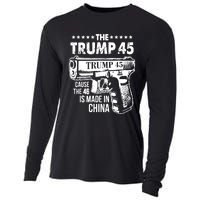 The Trump 45 Cause The 46 Is Made In China Pro Trump Gift Cooling Performance Long Sleeve Crew