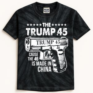 The Trump 45 Cause The 46 Is Made In China Kids Tie-Dye T-Shirt