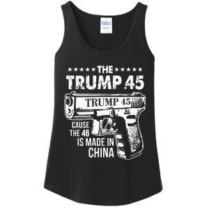 The Trump 45 Cause The 46 Is Made In China Ladies Essential Tank