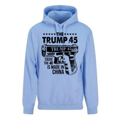 The Trump 45 Cause The 46 Is Made In China Unisex Surf Hoodie