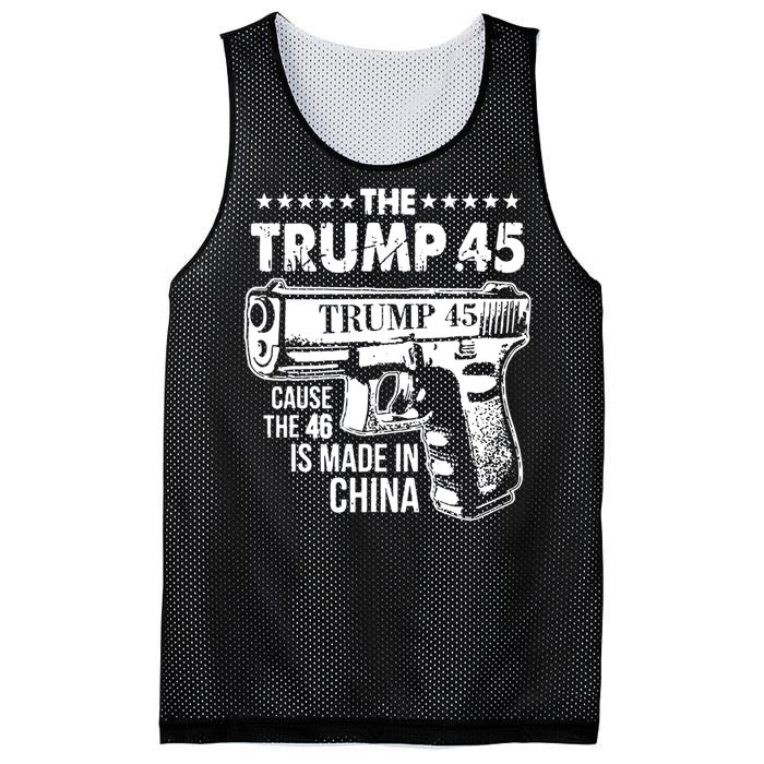 The Trump 45 Cause The 46 Is Made In China Mesh Reversible Basketball Jersey Tank