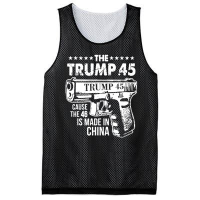 The Trump 45 Cause The 46 Is Made In China Mesh Reversible Basketball Jersey Tank