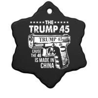 The Trump 45 Cause The 46 Is Made In China Ceramic Star Ornament