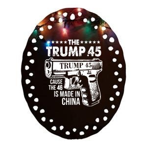 The Trump 45 Cause The 46 Is Made In China Ceramic Oval Ornament