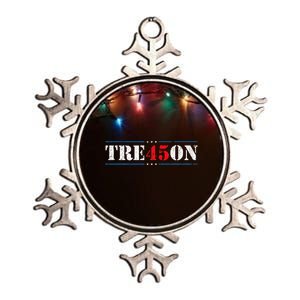 Tre45on Treason 45 2020 Election Anti Trump Metallic Star Ornament