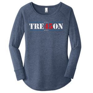 Tre45on Treason 45 2020 Election Anti Trump Women's Perfect Tri Tunic Long Sleeve Shirt