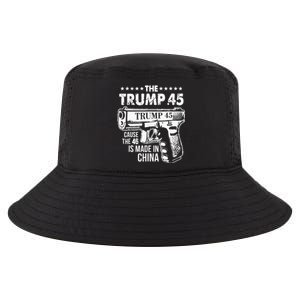 The Trump 45 Cause The 46 Is Made In China Cool Comfort Performance Bucket Hat