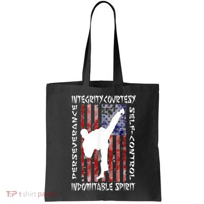 Taekwondo TKD 5 Tenets Taekwondo Martial Arts Kick White Bag