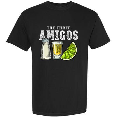 The Three Amigos Lime Salt Tequila Garment-Dyed Heavyweight T-Shirt