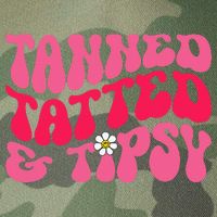 Tanned Tatted and Tipsy Groovy Retro Floral Vibes Summer Legacy Tie Dye Trucker Hat
