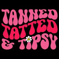 Tanned Tatted and Tipsy Groovy Retro Floral Vibes Summer Visor