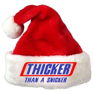 Thicker Than A Snicker Premium Christmas Santa Hat