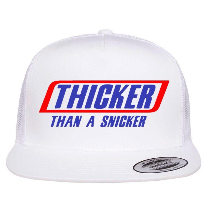 Thicker Than A Snicker Flat Bill Trucker Hat