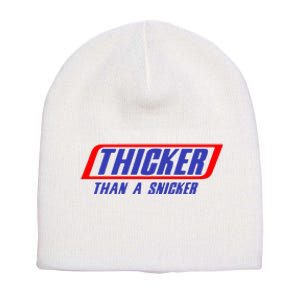 Thicker Than A Snicker Short Acrylic Beanie