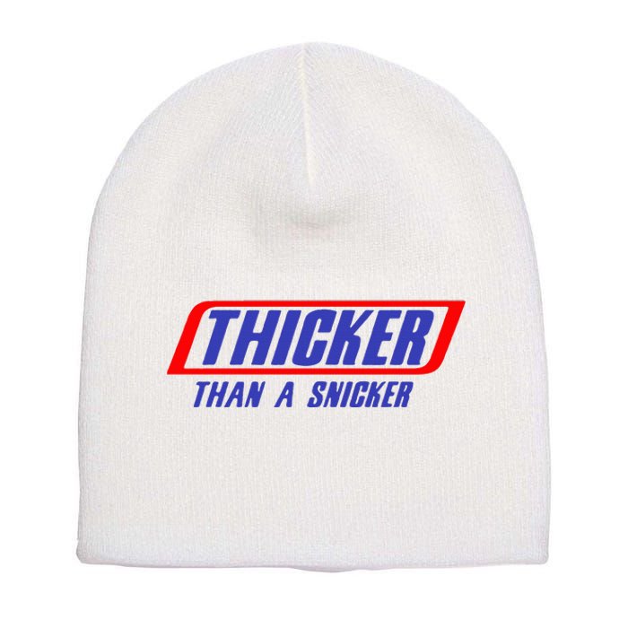 Thicker Than A Snicker Short Acrylic Beanie