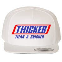 Thicker Than A Snicker Wool Snapback Cap