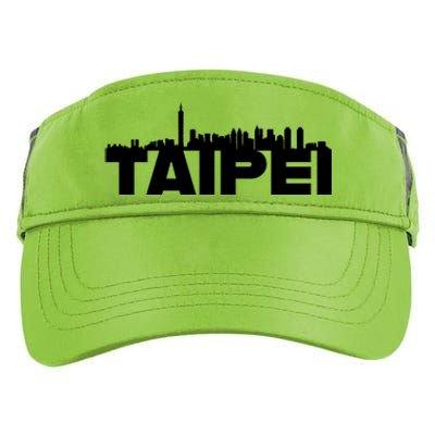 Taipei Taiwan Asia City Skyline Silhouette Outline Sketch Cute Gift Adult Drive Performance Visor