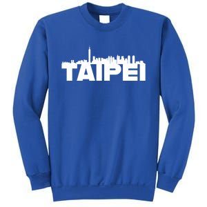 Taipei Taiwan Asia City Skyline Silhouette Outline Sketch Cute Gift Sweatshirt